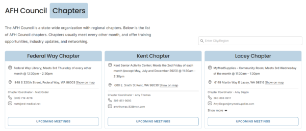 NEW AFHC Website! | Adult Family Home Council