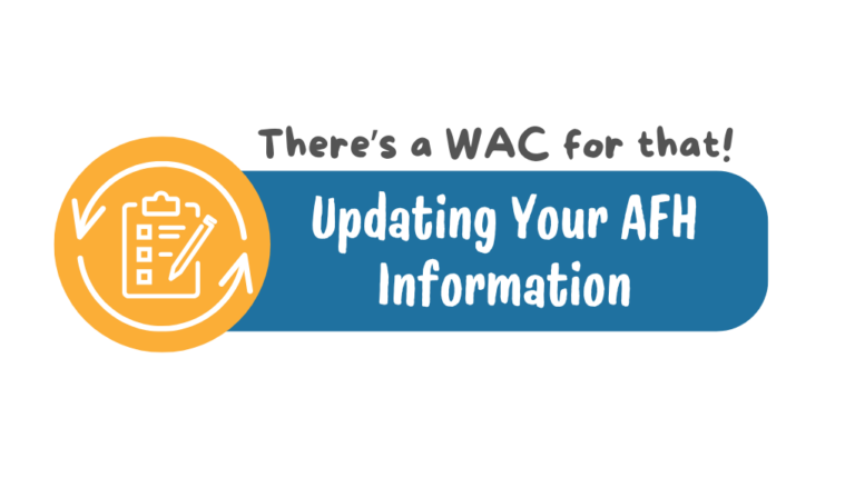 Updating Your AFH Information