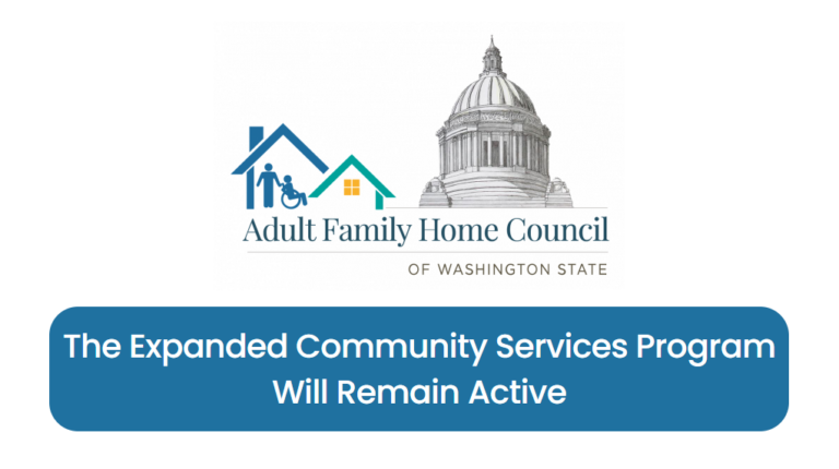 The Expanded Community Services (ECS) Program Will Remain Active