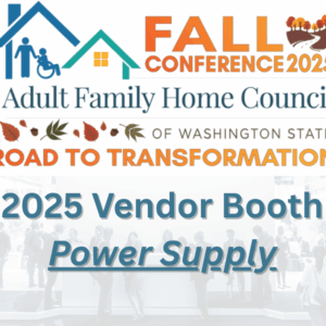 2025 Fall Conference Vendor Booth Electricity Supply