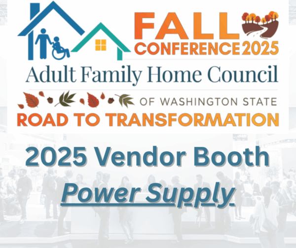 2025 Fall Conference Vendor Booth Electricity Supply