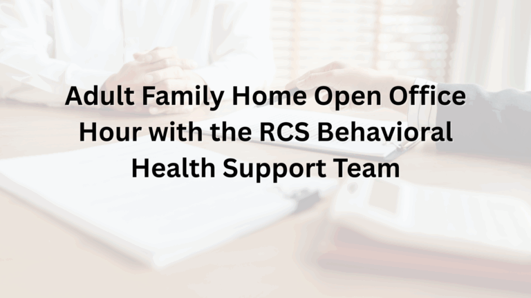 RCS Behavioral Health Support Team Open Office Hours