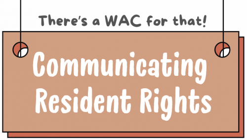 Communicating Resident Rights